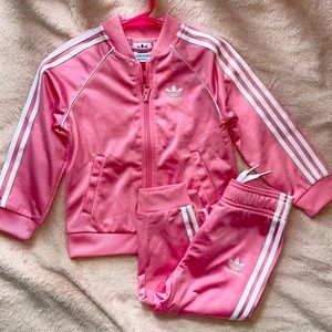 💕PINK 2T ADIDAS TRACKSUIT💕
